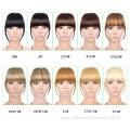 Blonde Hair Synthetic Clip On Hair Fringe Bangs